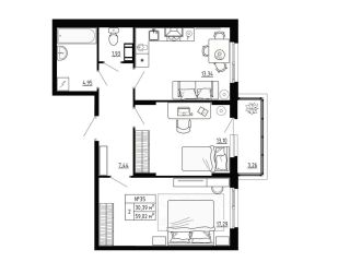 Продам двухкомнатную квартиру рассрочка фото Ломоносов