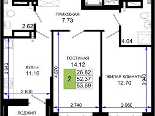 Продается двухкомнатная квартира рассрочка фото Ростов-на-Дону