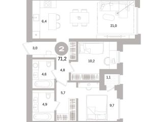 Продается 2 комн. квартира рассрочка фото Санкт-Петербург
