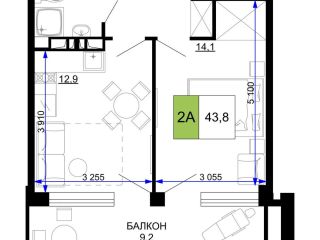 Продаю двушку имеется охрана рассрочка фото Анапа