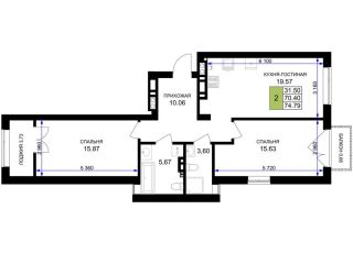 Продам двушку рассрочка фото Гурьевск