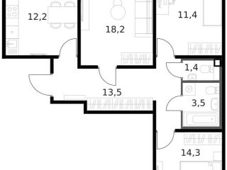 Продаю трехкомнатную квартиру фото Москва