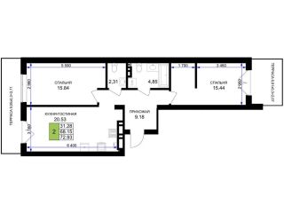 Продается двухкомнатная квартира рассрочка фото Гурьевск