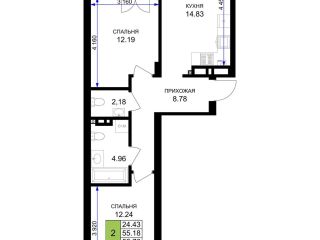 Продается двухкомнатная квартира рассрочка фото Гурьевск