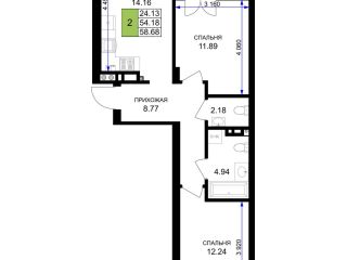 Продаю 2 комнатную квартиру рассрочка фото Гурьевск