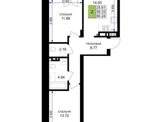 Продам 2 комнатную квартиру рассрочка фото Гурьевск