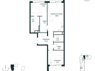 Продам двушку имеется охрана с мебелью фото Москва