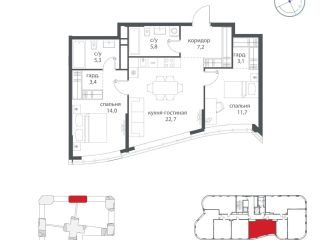 Продам двушку имеется охрана видеонаблюдение фото Москва