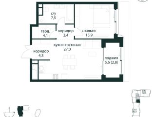 Продается 1 комнатная квартира с мебелью имеется охрана фото Москва