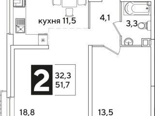 Продам 2 комнатную квартиру фото Краснодар