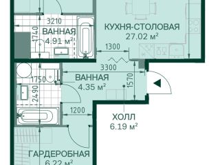 Продаю двухкомнатную квартиру видеонаблюдение фото 3 Санкт-Петербург