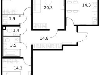 Продам трехкомнатную квартиру фото Москва