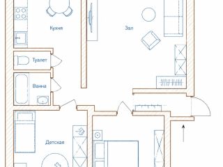 Продам 3 комнатную квартиру евроремонт с мебелью фото 3 Красноярск