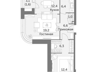 Продается двухкомнатная квартира фото 2 Москва