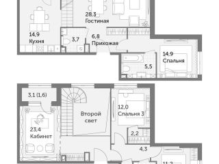 Продам четырехкомнатную квартиру фото 2 Москва