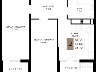 Продаю двухкомнатную квартиру рассрочка имеется круглосуточная охрана фото Краснодар