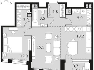 Продам двухкомнатную квартиру фото 2 Москва