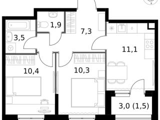 Продам 2 комнатную квартиру фото 2 Москва