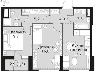 Продам двушку фото 2 Москва