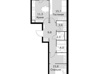 Продам двухкомнатную квартиру фото 2 Москва