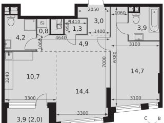 Продам двухкомнатную квартиру фото Москва