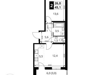 Продам двухкомнатную квартиру фото Химки