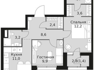Продается двухкомнатная квартира фото 2 Москва