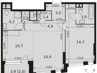 Продам 2 комнатную квартиру фото Москва