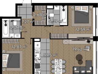 Продается 3 комнатная квартира фото Москва