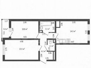 Продается 2 комнатная квартира евроремонт фото 16 Санкт-Петербург
