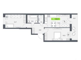 Продам 2 комнатную квартиру фото 3 Санкт-Петербург