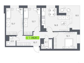 Продается 3 комнатная квартира фото 3 Санкт-Петербург