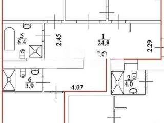 Продам 3 комнатную квартиру с мебелью панорамные окна фото 33 Санкт-Петербург