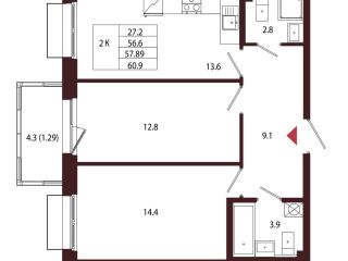 Продам 2 комнатную квартиру фото Санкт-Петербург