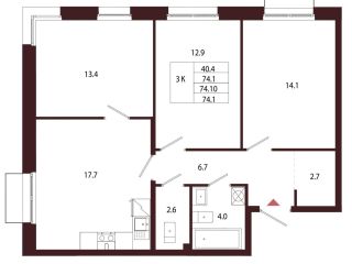 Продаю трехкомнатную квартиру фото Санкт-Петербург