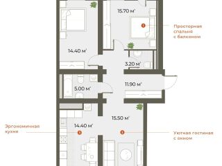 Продам двухкомнатную квартиру без ремонта фото 9 Санкт-Петербург