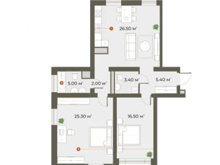 Продаю двухкомнатную квартиру без ремонта фото 12 Санкт-Петербург