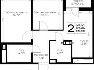 Продам двухкомнатную квартиру черновая отделка рассрочка фото Всеволожск