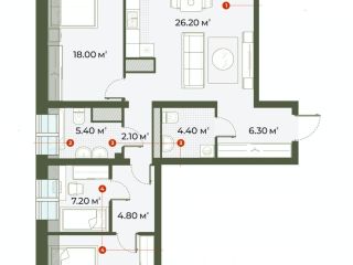 Продаю двухкомнатную квартиру без ремонта фото 10 Санкт-Петербург