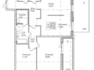 Продается трехкомнатная квартира фото 34 Санкт-Петербург