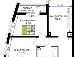 Продам двухкомнатную квартиру рассрочка видеонаблюдение фото Краснодар