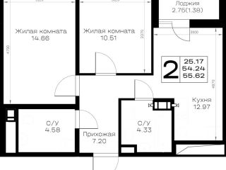 Продается 2 комн. квартира черновая отделка рассрочка фото Всеволожск